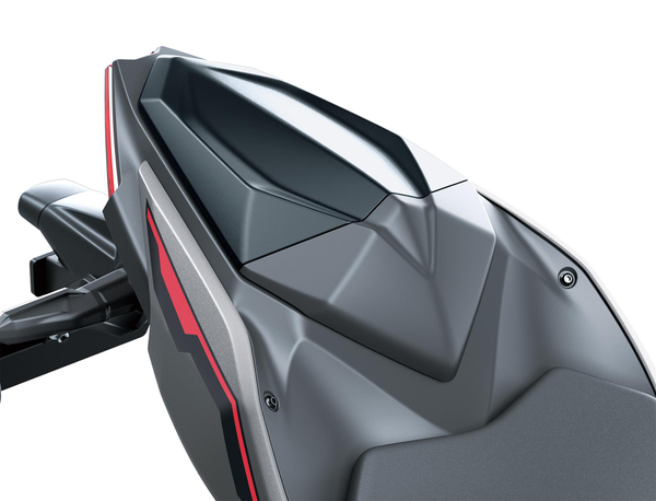 PILLION SEAT COVER,M.S.BLACK (Ninja 500)
